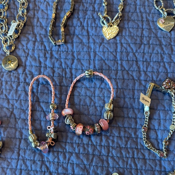 Brighton Silver and Pink Charm Bracelets - Picture 4 of 9